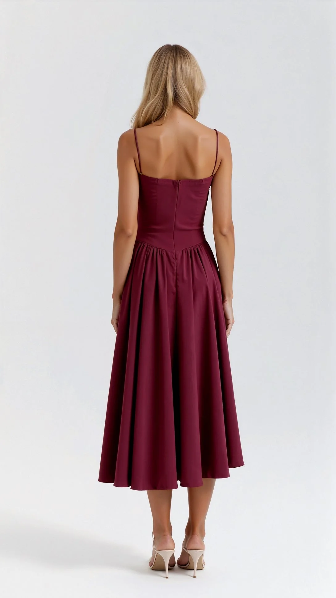 Odette Cute Corset Cocktail Midi Dress - Image 2