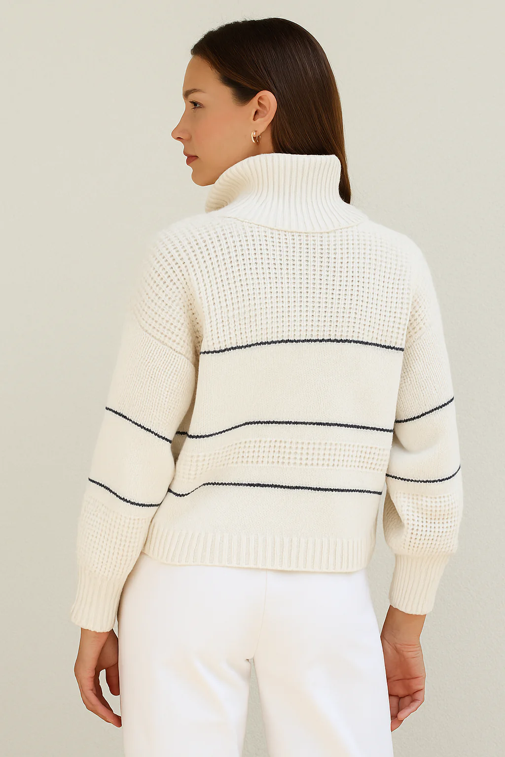 Button Collar Knit Pullover - Image 2