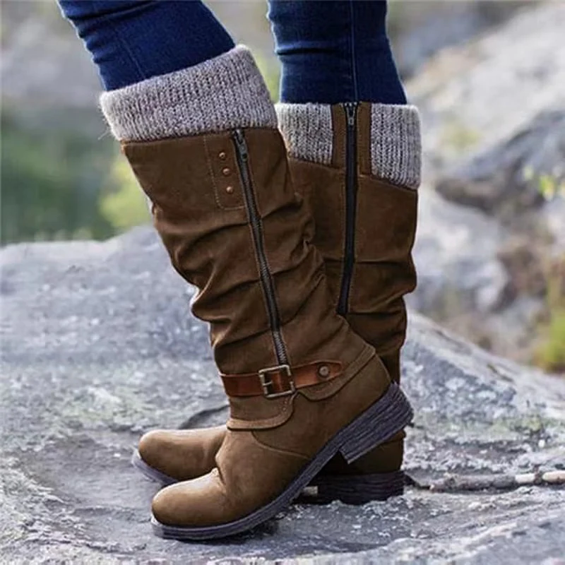 Women's Knee High Boots With Non-Slip Rubber Soles - Image 5