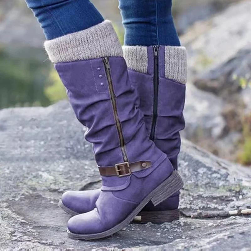 Women's Knee High Boots With Non-Slip Rubber Soles - Image 6