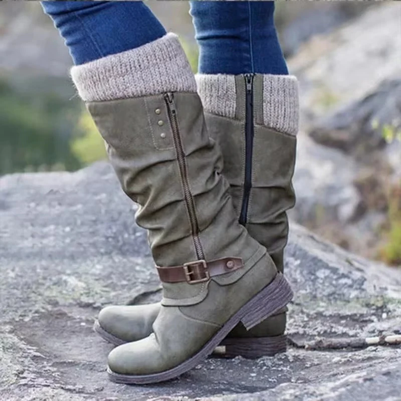 Women's Knee High Boots With Non-Slip Rubber Soles - Image 8