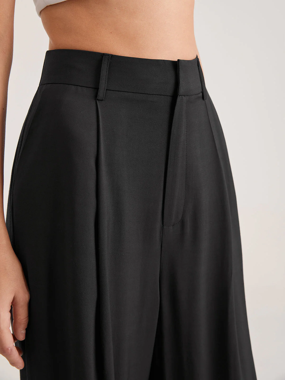 High Waisted Wide Leg Trousers - Image 3