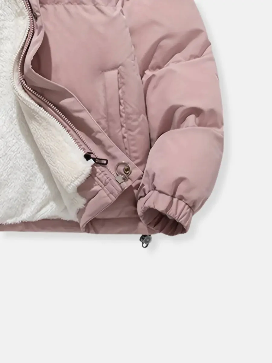 Women's Padded Winter Jacket with Fleece Lining - Image 9
