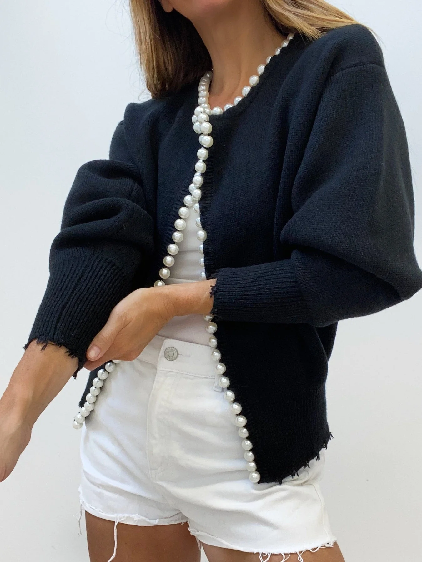 Pearl Trim Cardigan - Image 4