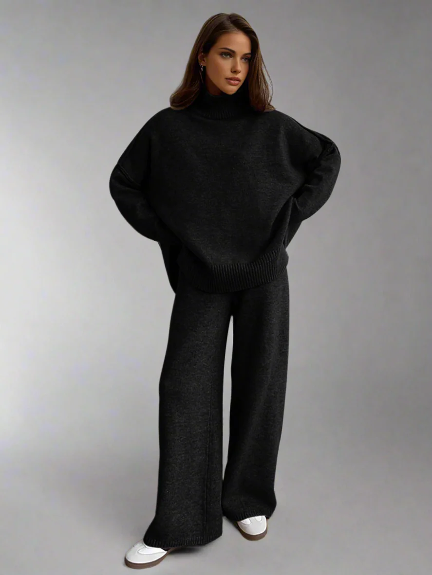 Soft Knit Turtleneck Lounge Set - Image 10