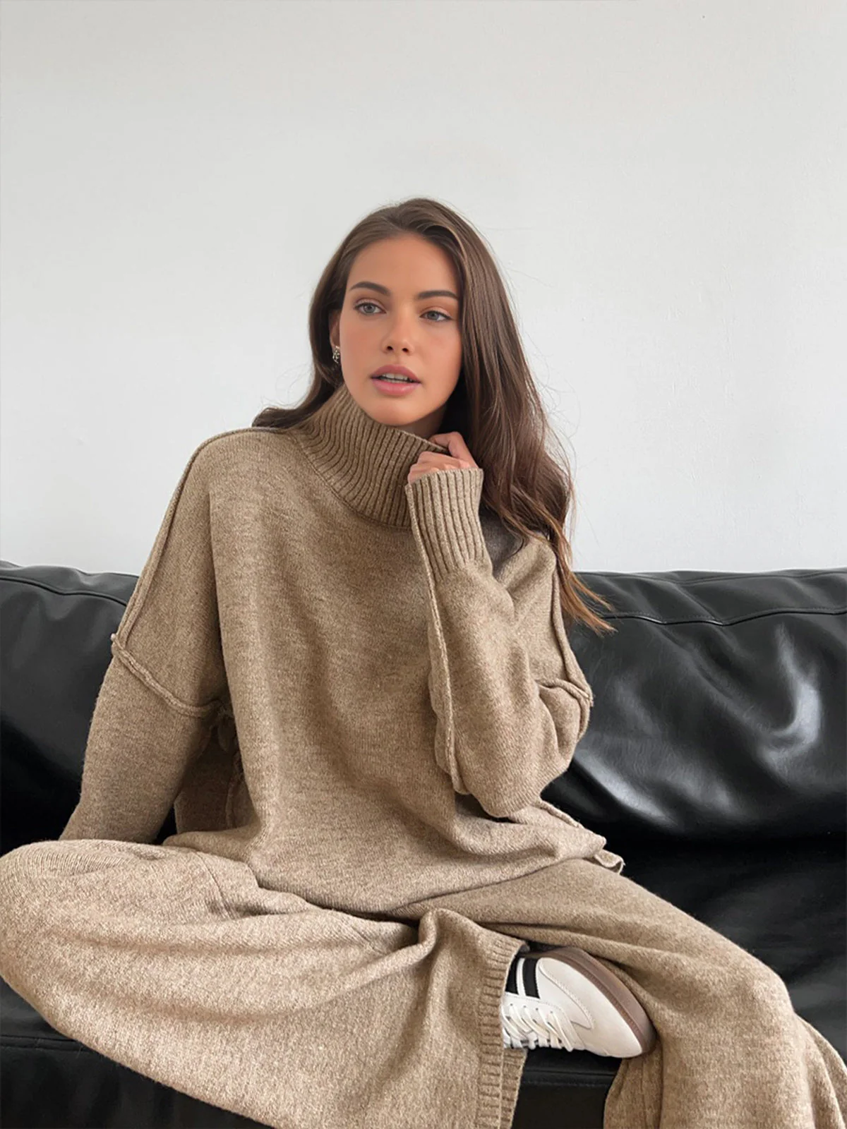 Soft Knit Turtleneck Lounge Set - Image 5