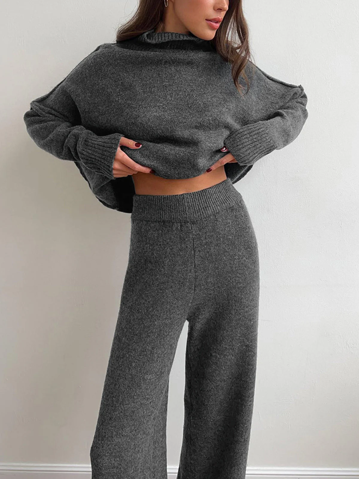 Soft Knit Turtleneck Lounge Set - Image 7