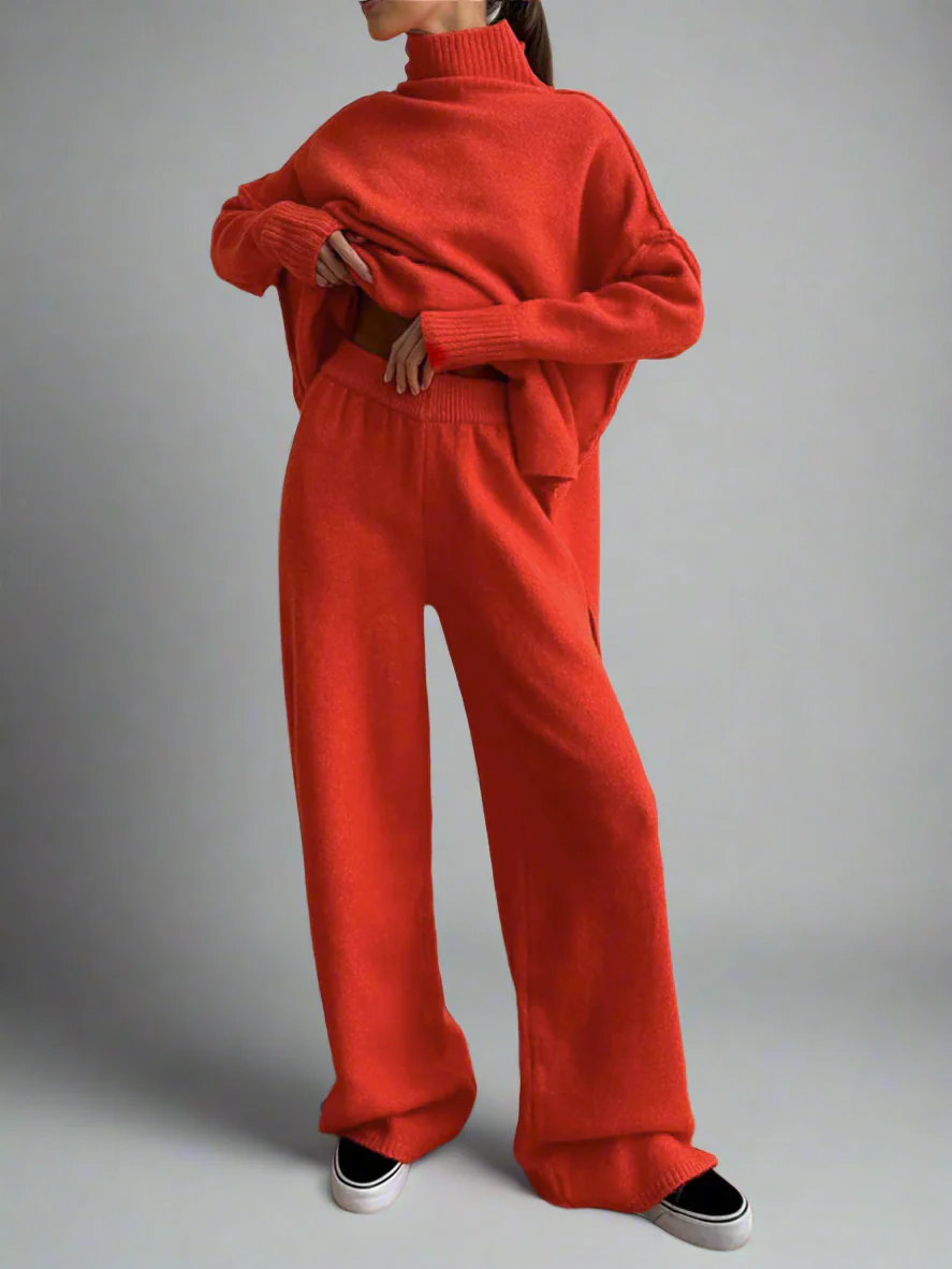 Soft Knit Turtleneck Lounge Set - Image 9
