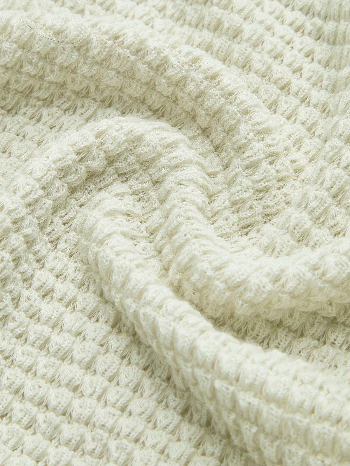 Waffle Knit Long Sleeve Top - Image 6