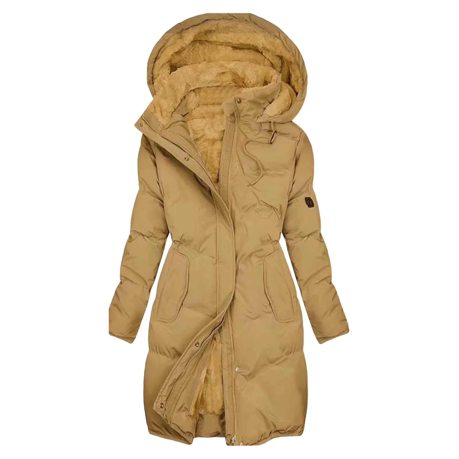 Women's Winter Coat Jacket with Hood - Image 3