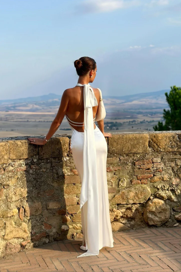 Priscilla Pearl Wedding Guest Maxi Dress - Image 6