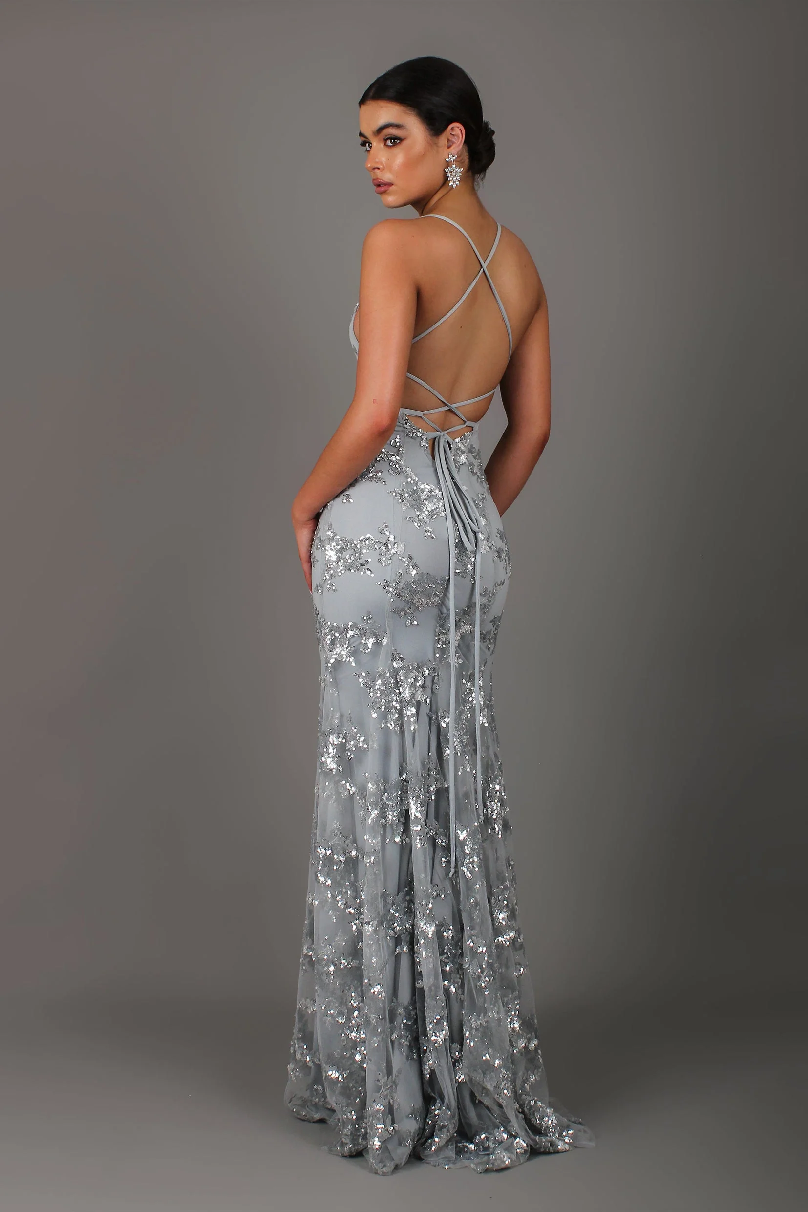Wedding Guest Sequin Maxi Dress - Image 3