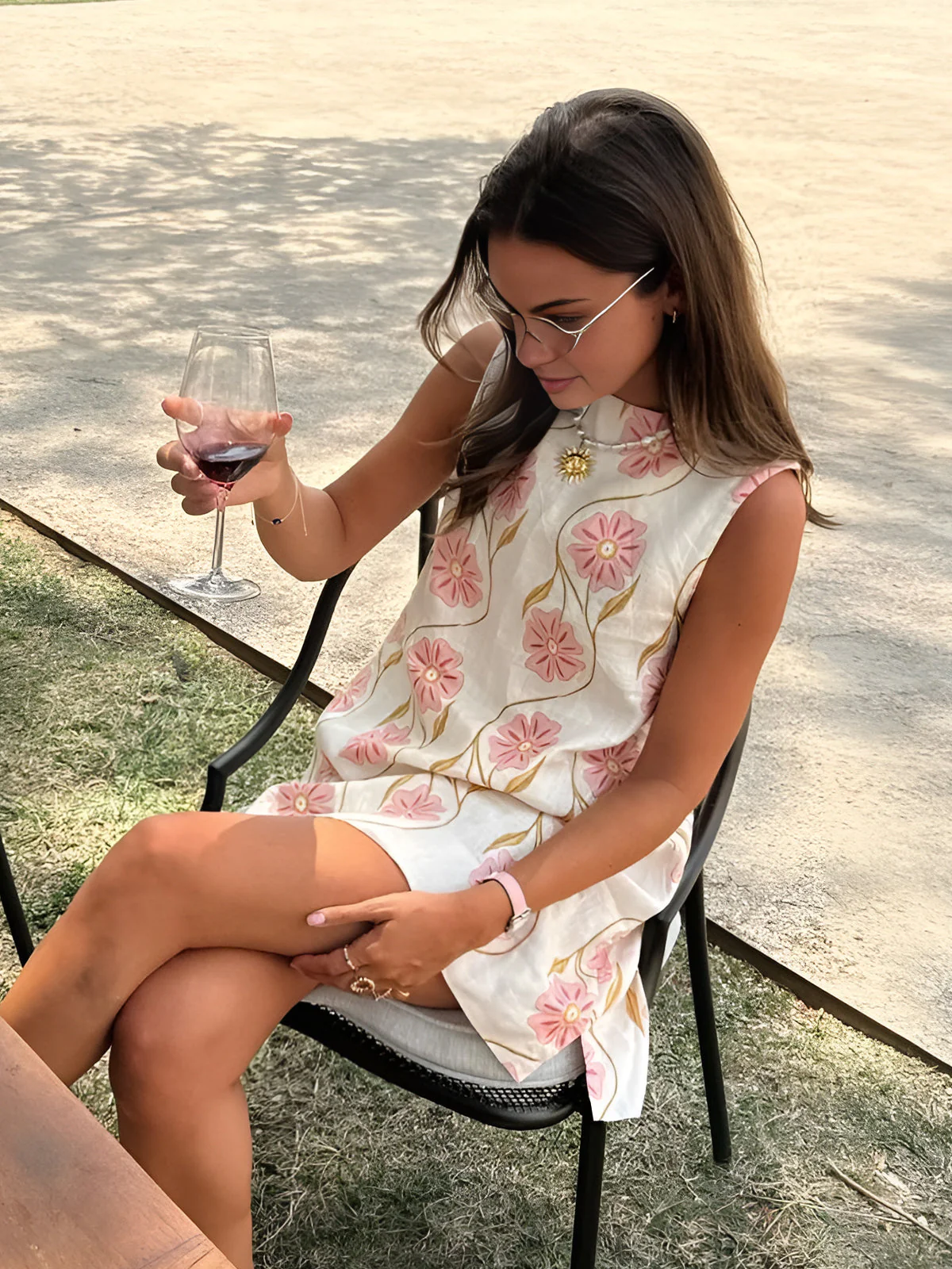Floral Print Sleeveless Summer Mini Dress - Image 4