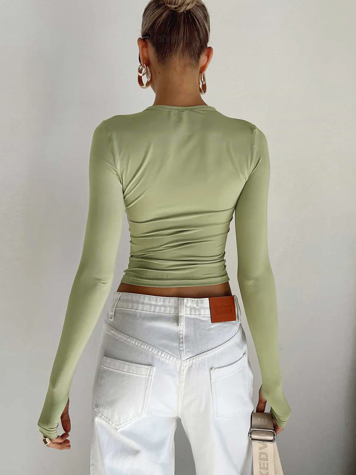 Aria Long Sleeve Stretch Top - Image 3