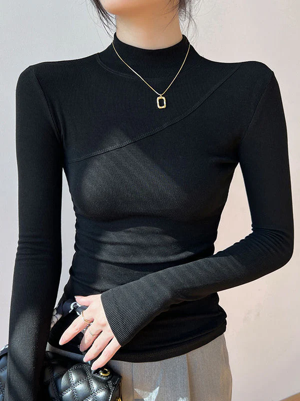 Mock Neck Long Sleeve Top - Image 6