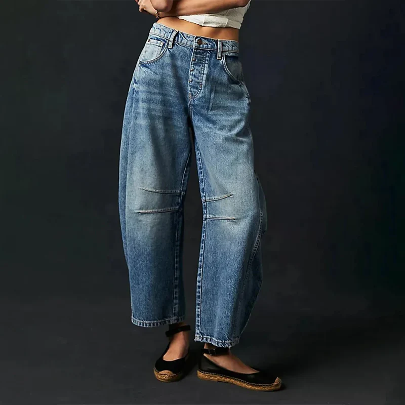 Women's Casual wide-leg jeans for comfort