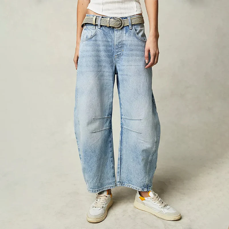 Women's Casual wide-leg jeans for comfort - Image 2