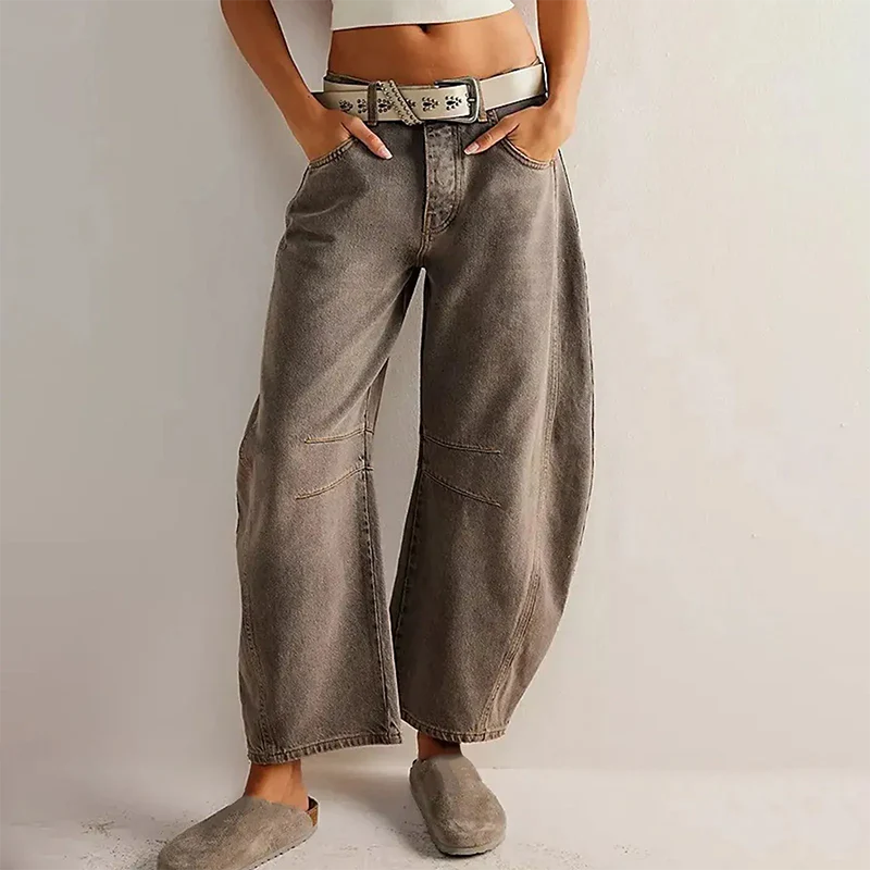 Women's Casual wide-leg jeans for comfort - Image 7