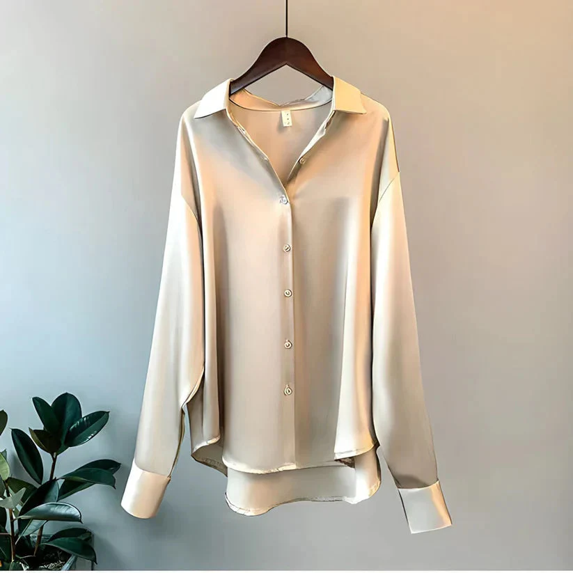 Women's Silk Shirt Blouse - Image 3