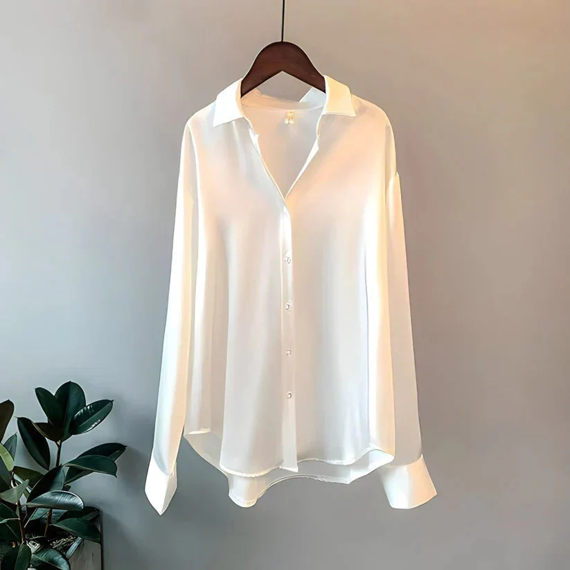 Women's Silk Shirt Blouse - Image 6