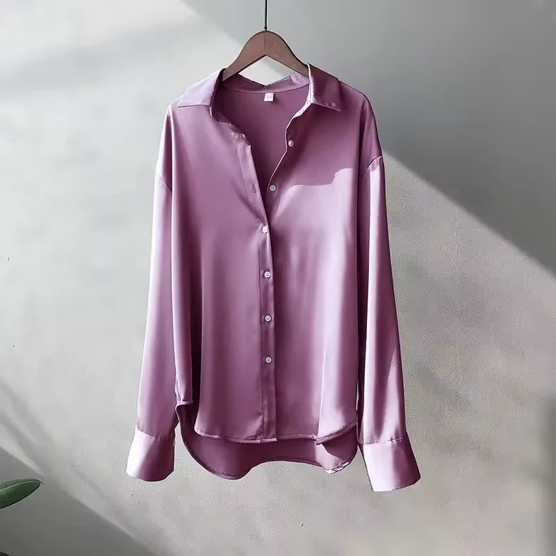 Women's Silk Shirt Blouse - Image 7