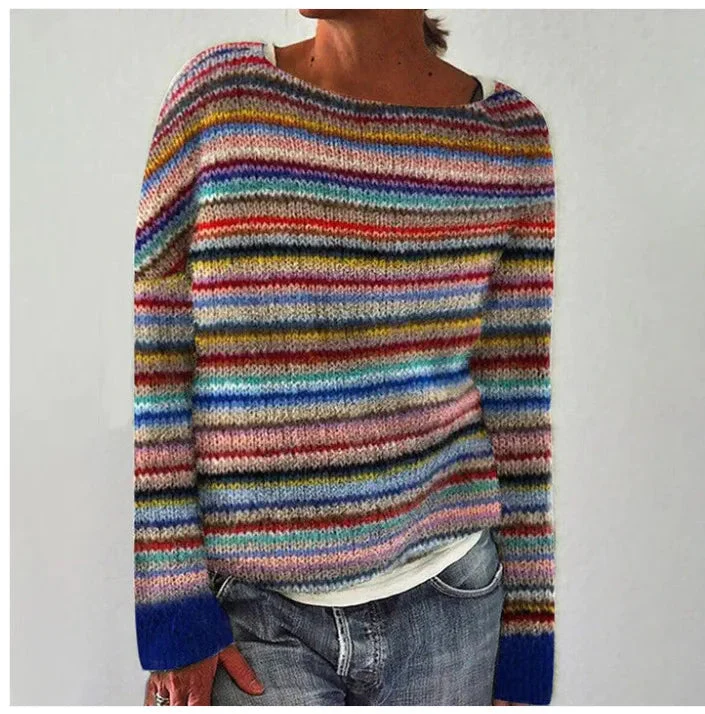 Women's Retro Knitted Sweater - Image 2