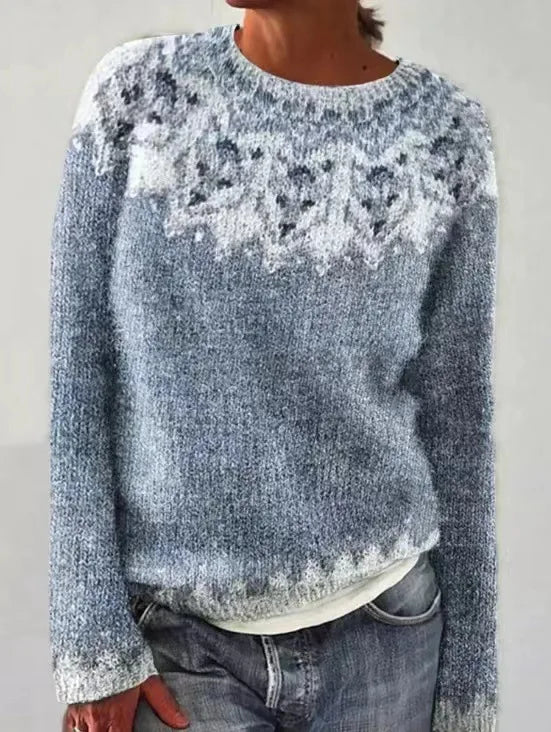 Women's Retro Knitted Sweater - Image 7