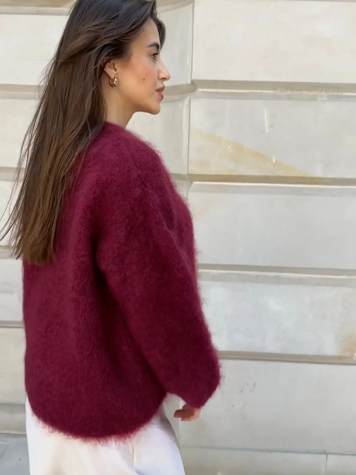 Women's Cozy Elegant Mohair Sweater - Image 8