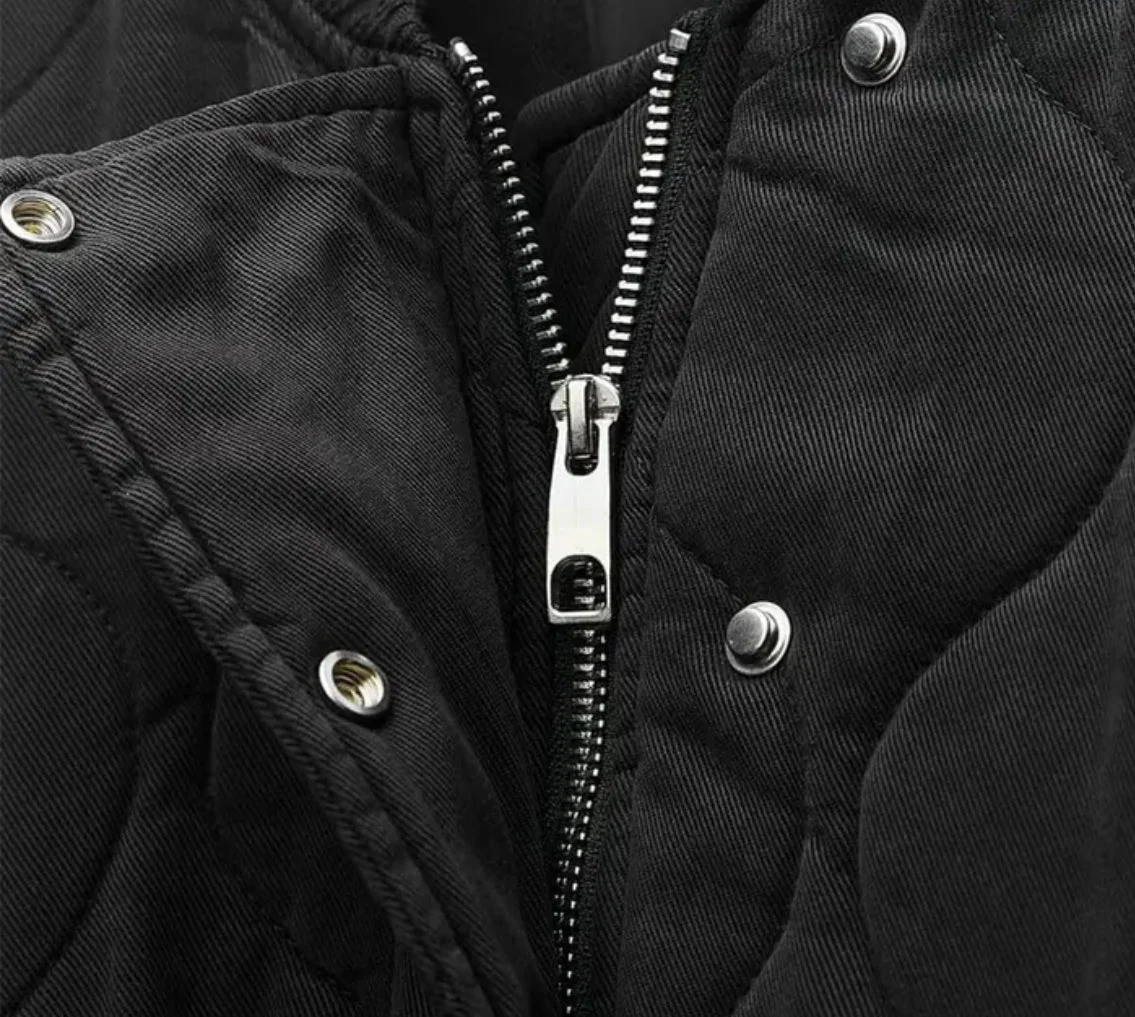 Women's Relaxed Quilted Bomber Jacket - Image 4