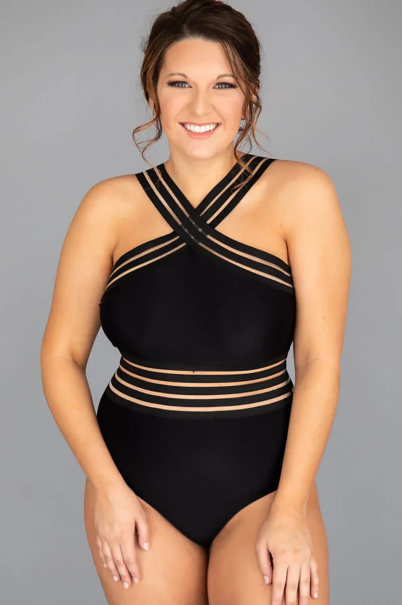 Crossed Strappy Monokini Swimsuit - Image 9
