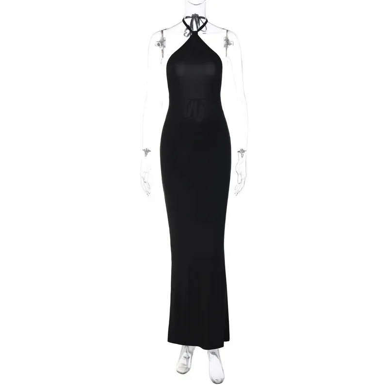 Halter Neck Backless Formal Wear Maxi Dress - Image 4