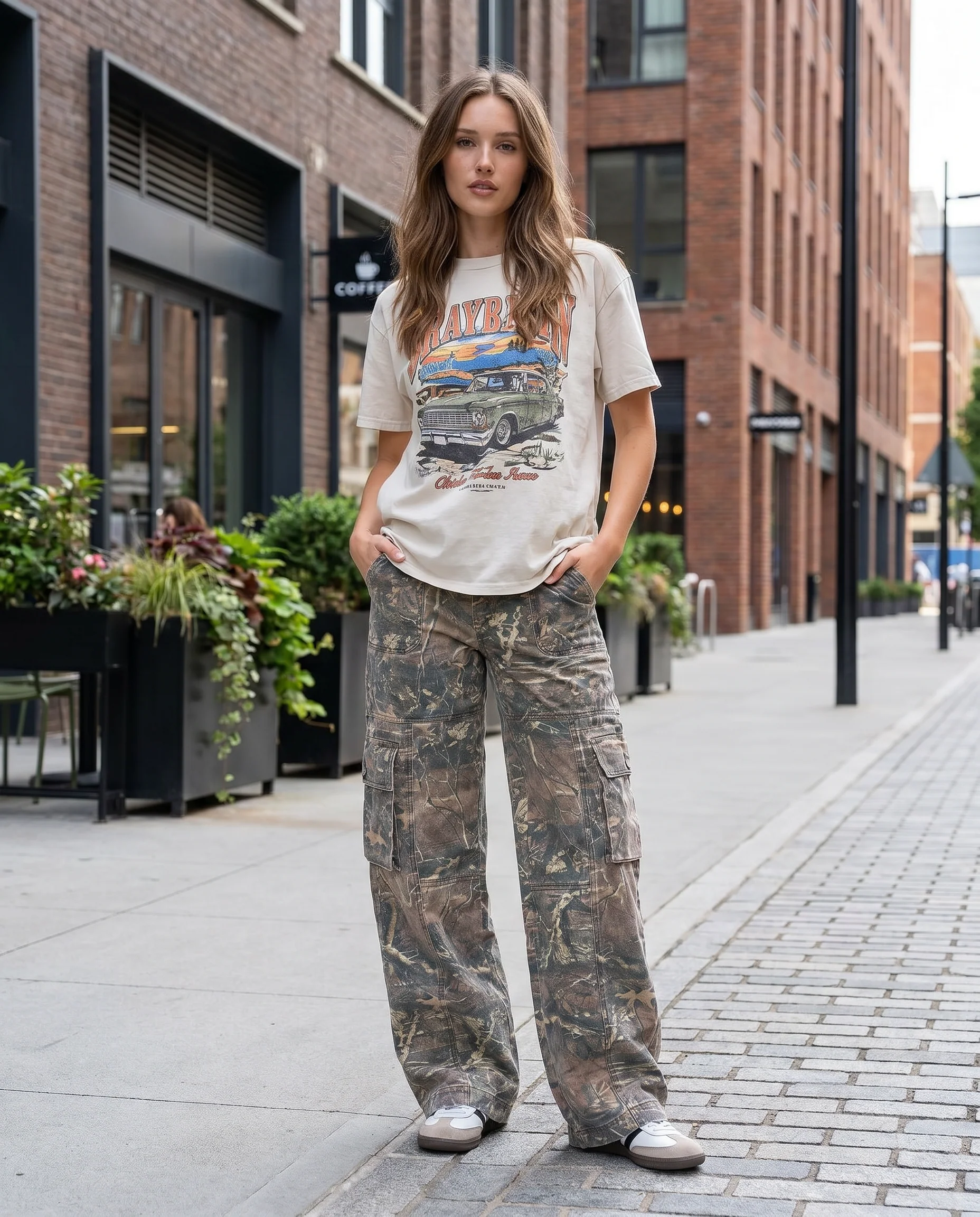 Camo Cargo Pants with Utility Pockets - Image 4