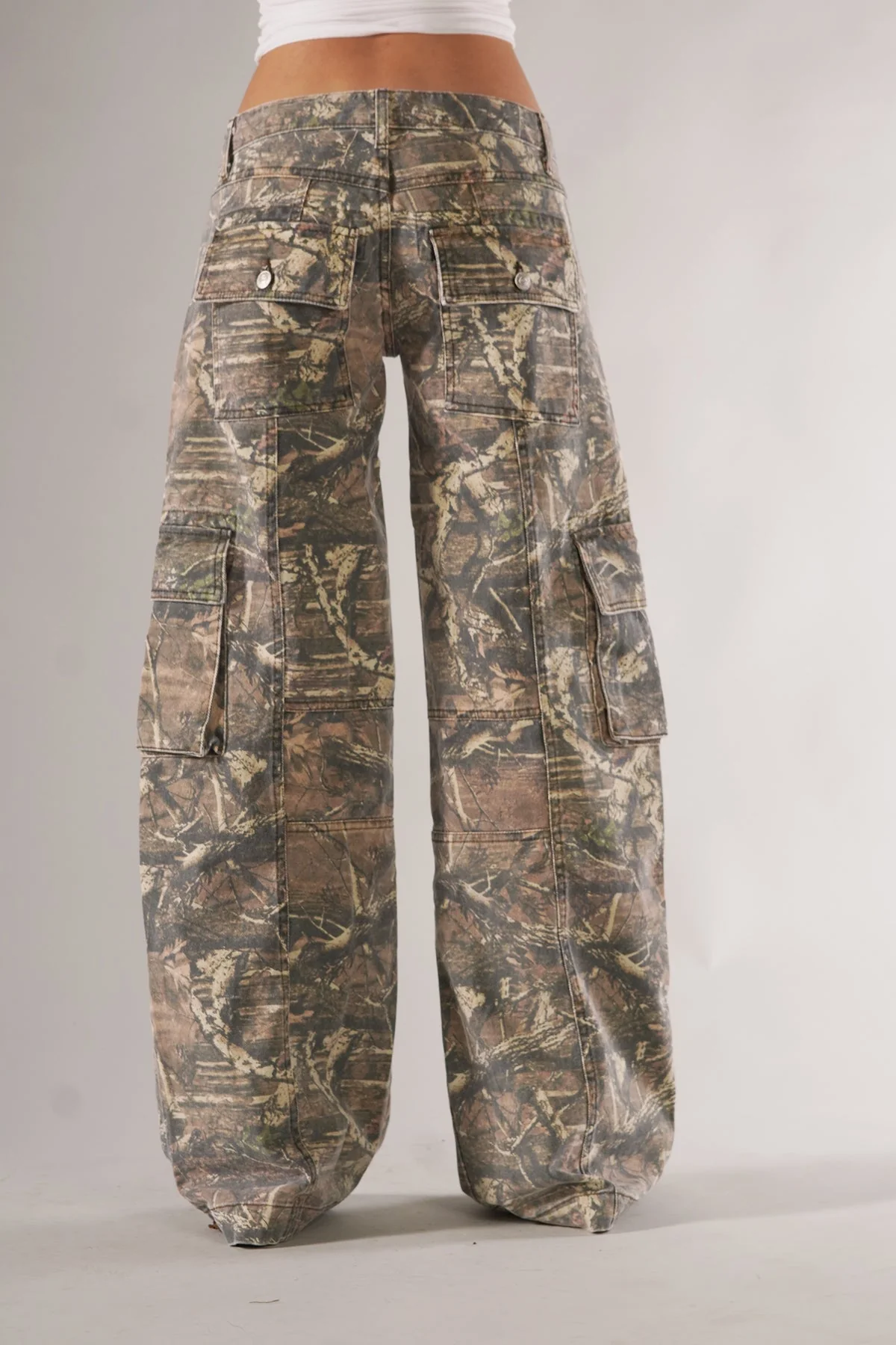 Camo Cargo Pants with Utility Pockets - Image 8