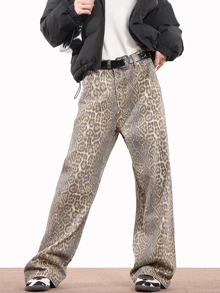 Vintage Century Leopard Print Jeans - Image 4