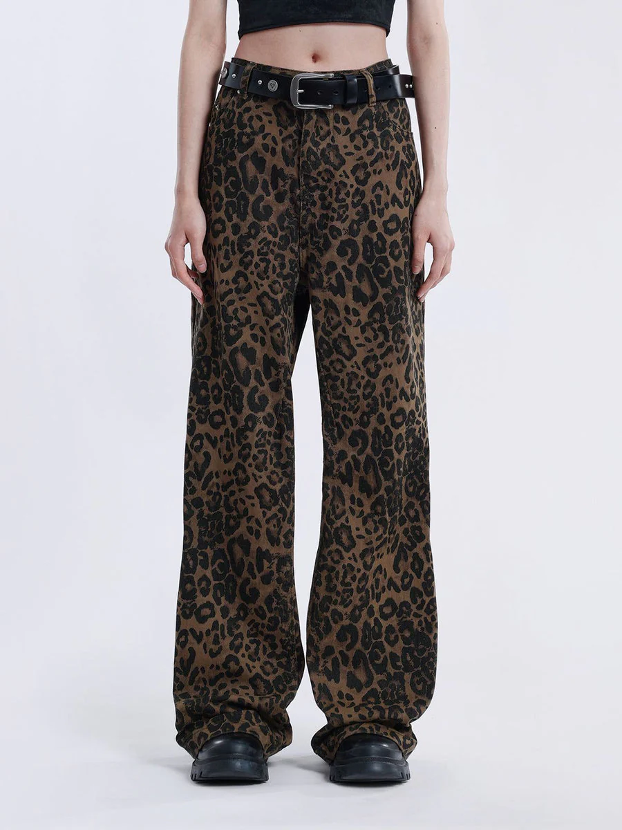 Vintage Century Leopard Print Jeans - Image 6