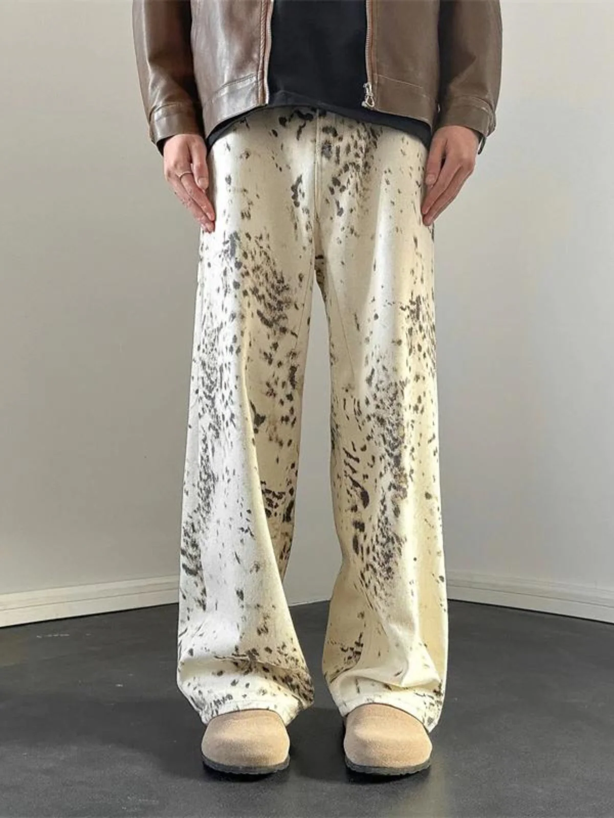 Vintage Century Leopard Print Jeans - Image 7
