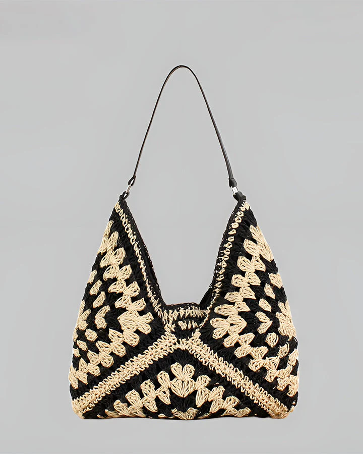 Boho Crochet Shoulder Bag - Image 4