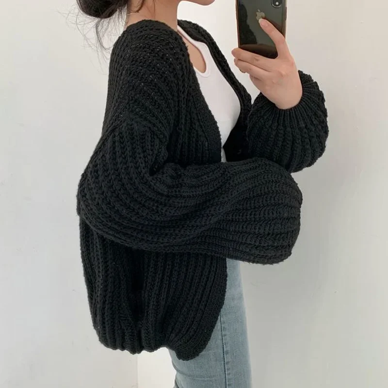 Oversized Sleeve Knit Cardigan - Image 7