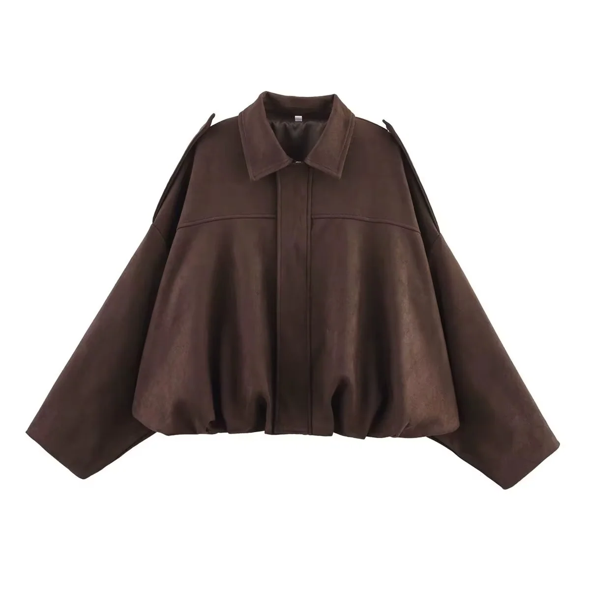 Women's Vintage Oversized Bomber Jacket - Image 7