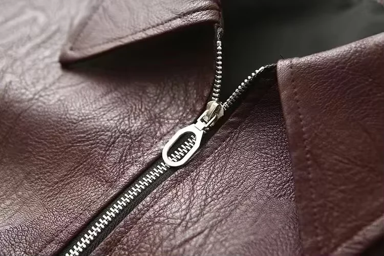 Women's Classic Faux Leather Jacket - Image 6