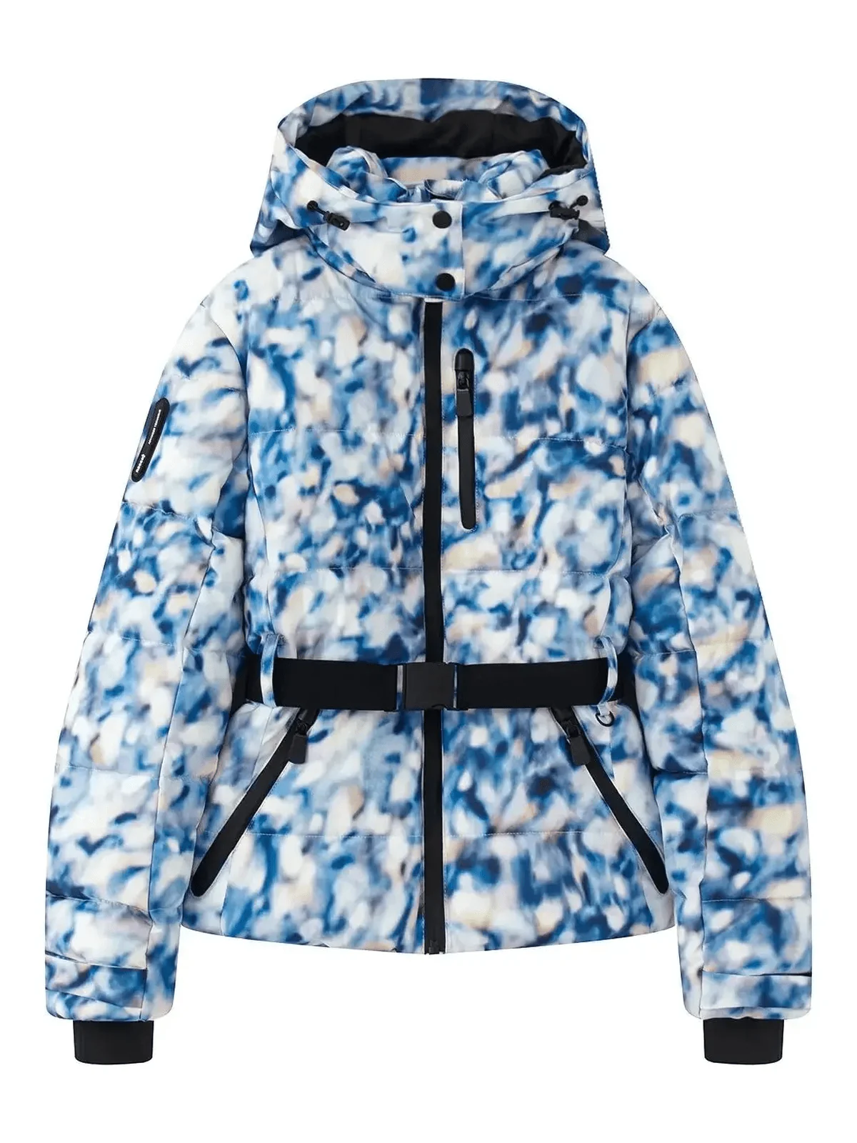 Women's Waterproof Insulated Puffer Ski Jacket With Belt - Image 4