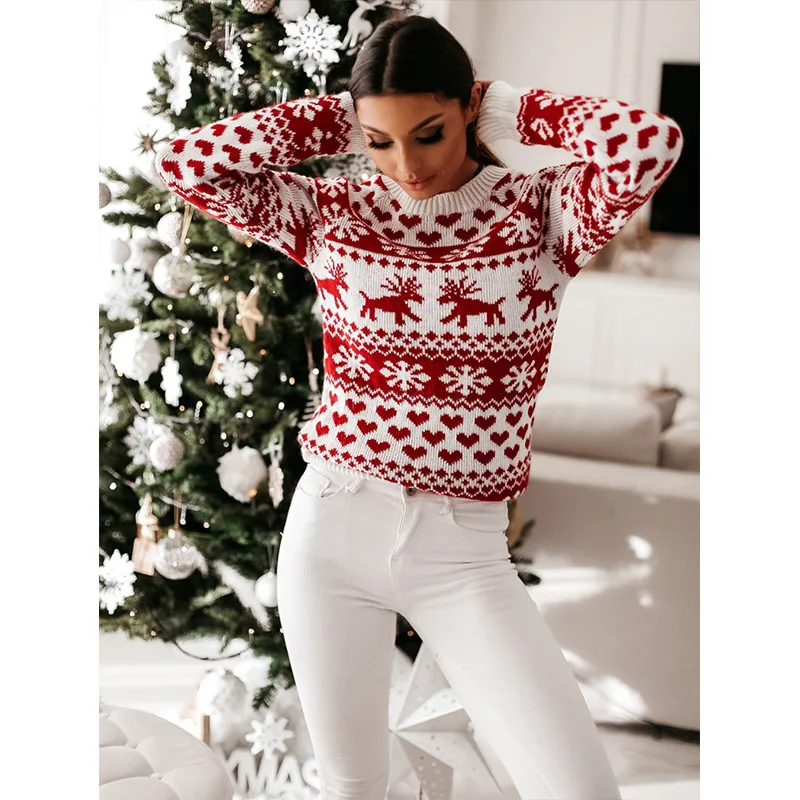 Women's Winter Cute Christmas Sweater - Image 3