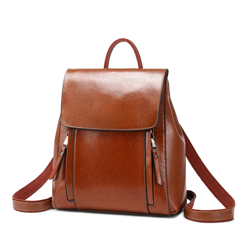 Dual Style Leather Backpack - Image 10