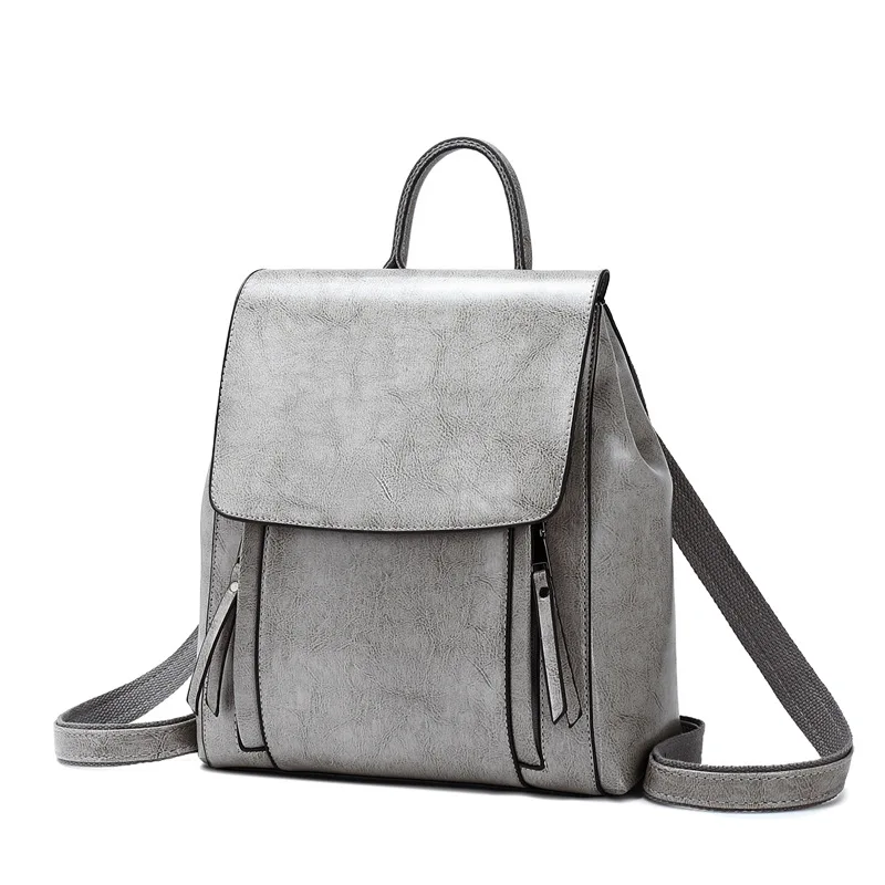 Dual Style Leather Backpack - Image 7