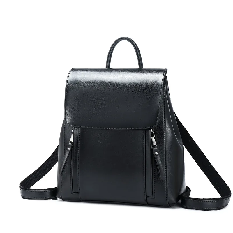 Dual Style Leather Backpack - Image 9