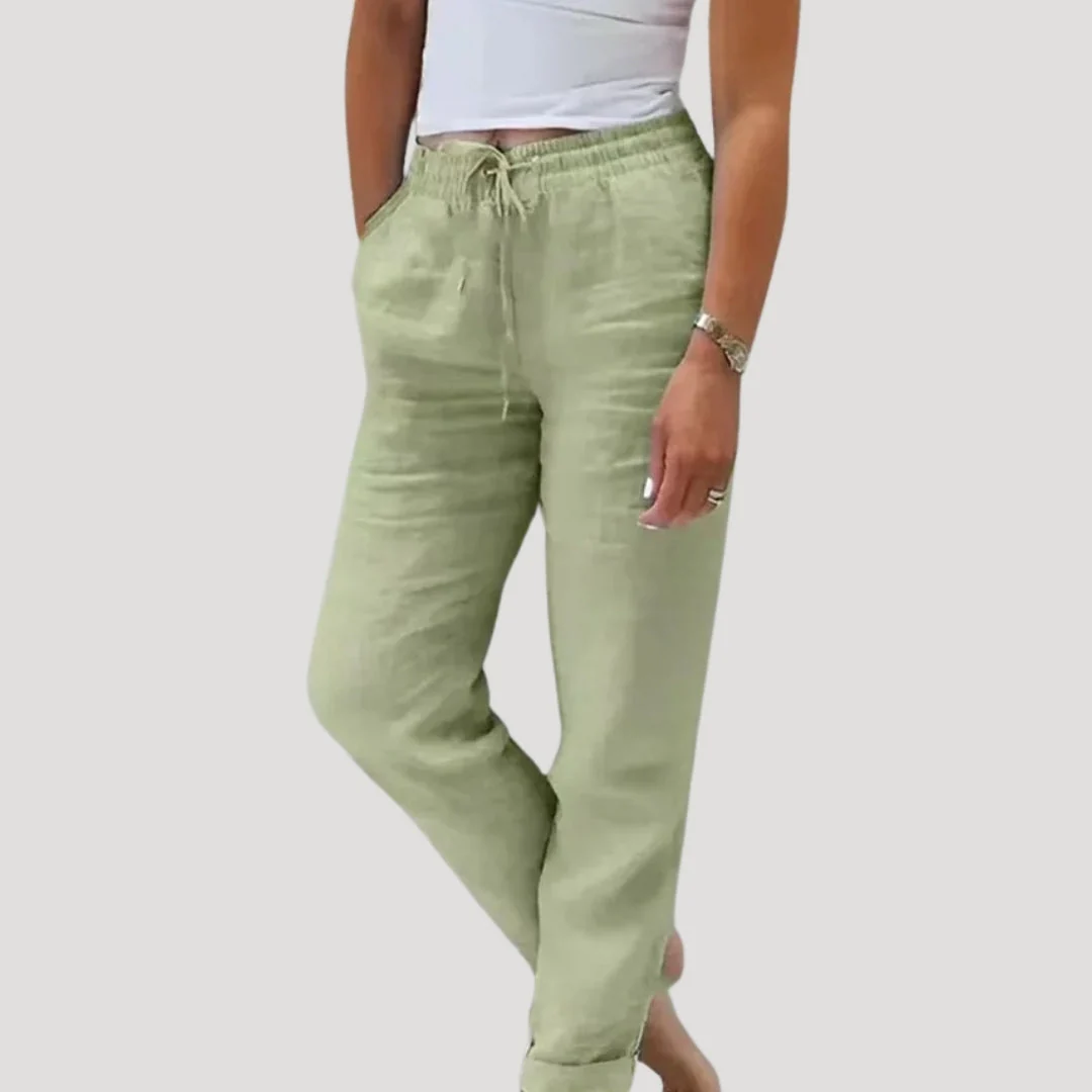 Casual lightweight summer linen trousers - Image 5