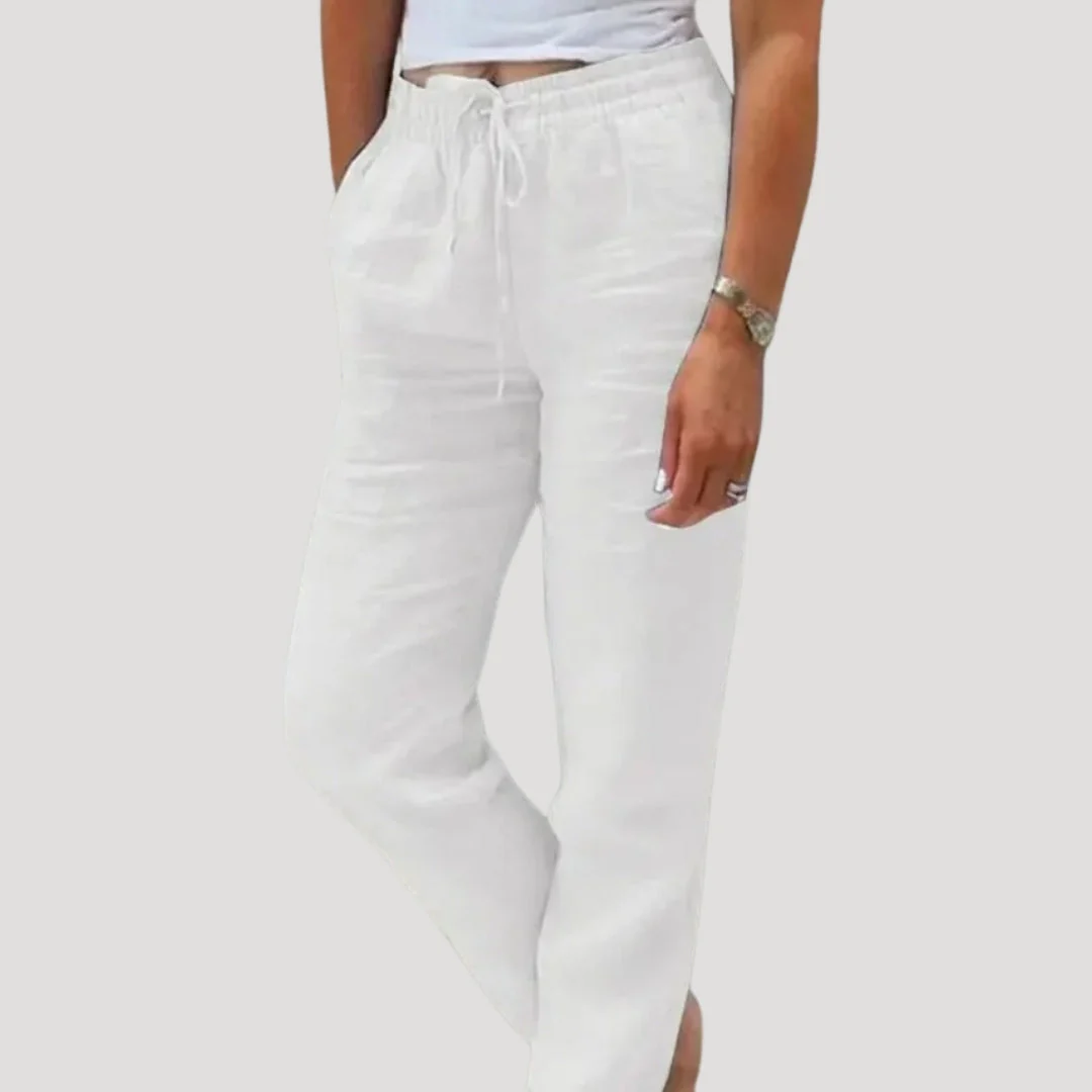 Casual lightweight summer linen trousers - Image 6