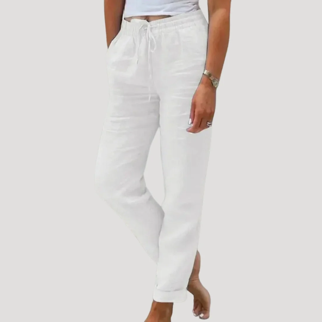 Casual lightweight summer linen trousers - Image 7