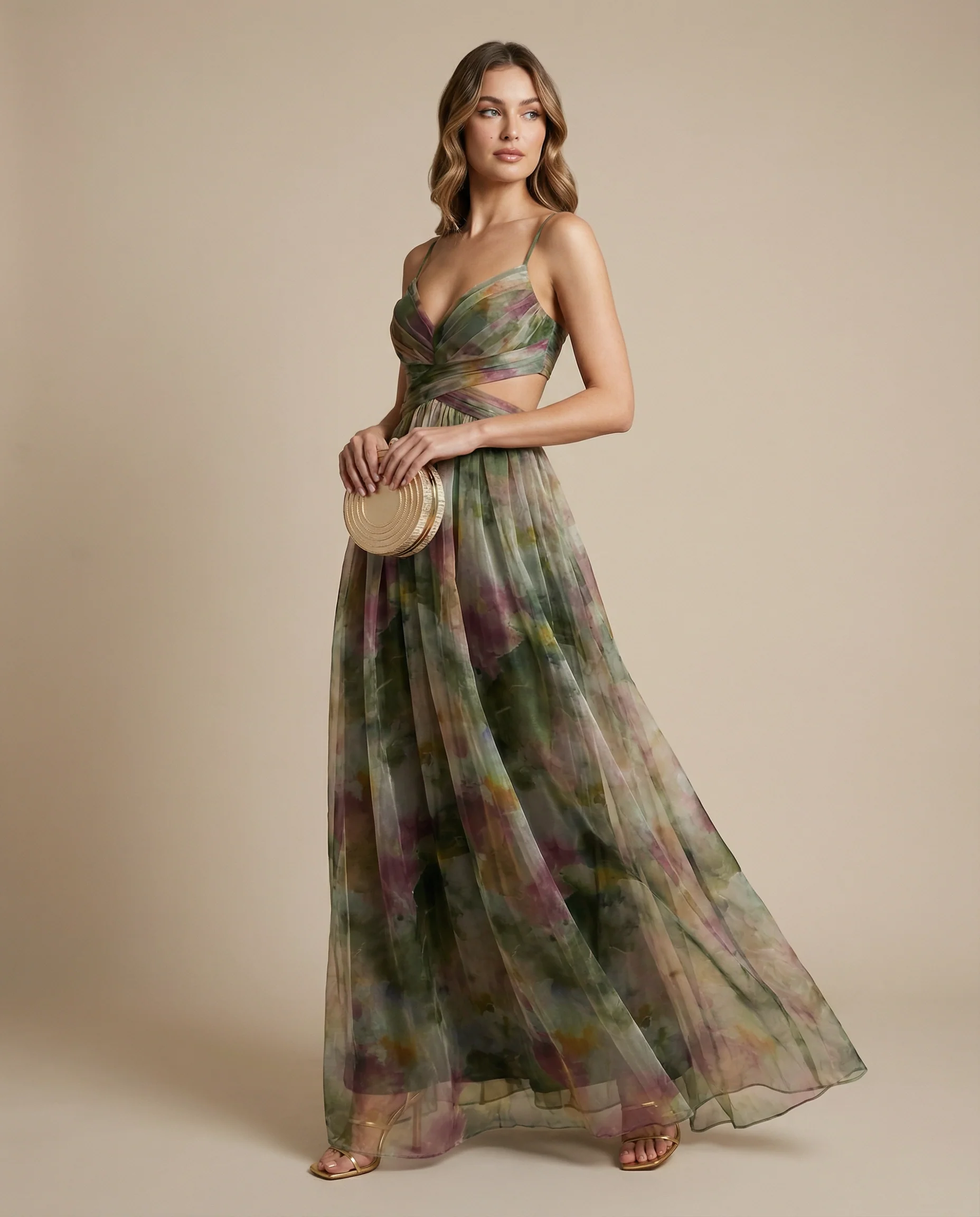 Women’s Floral Evening Maxi Dress - Image 6