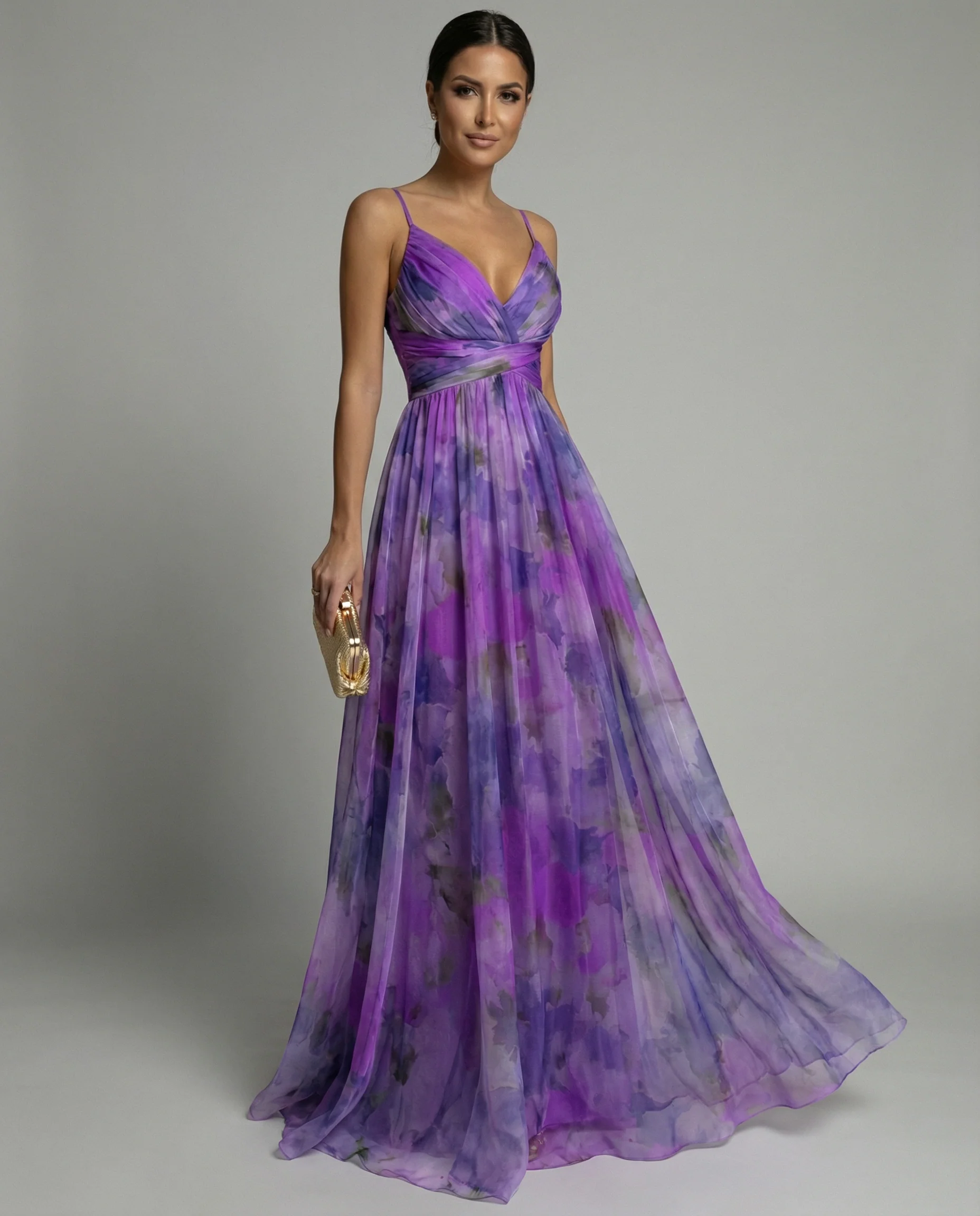 Women’s Floral Evening Maxi Dress - Image 7